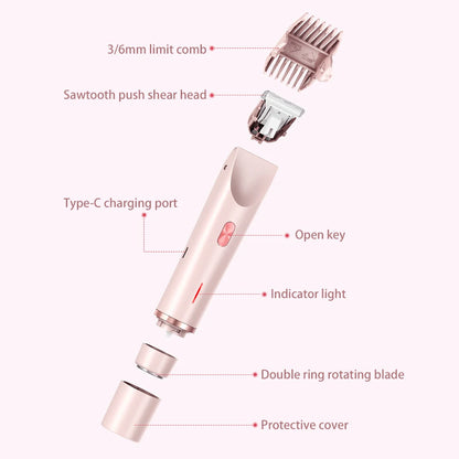 Shavers for intimate areas of the body