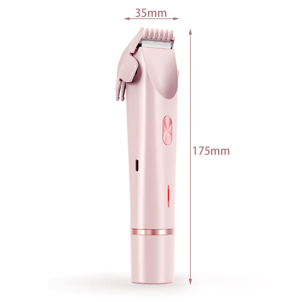 Shavers for intimate areas of the body