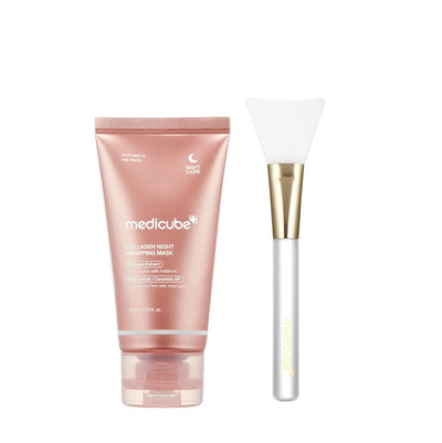 Collagen Night Wrapping Peel off Facial Mask with Jelly Brush